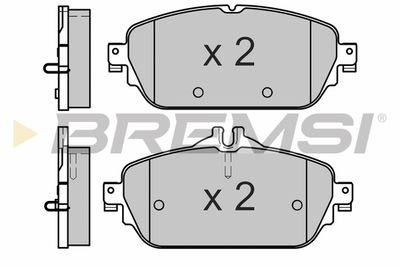 BP3640 BREMSI Комплект тормозных колодок, дисковый тормоз
