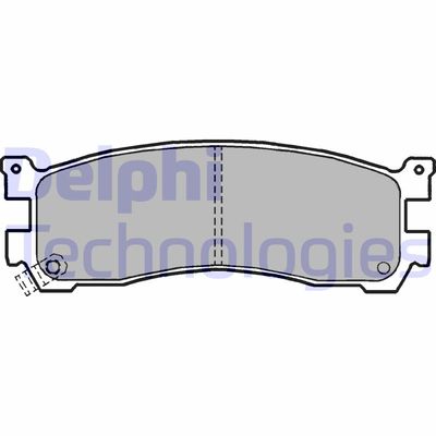 LP1189 DELPHI Комплект тормозных колодок, дисковый тормоз