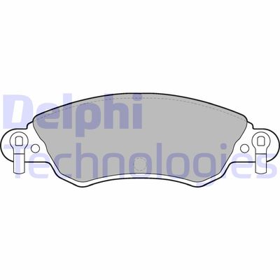 LP1656 DELPHI Комплект тормозных колодок, дисковый тормоз