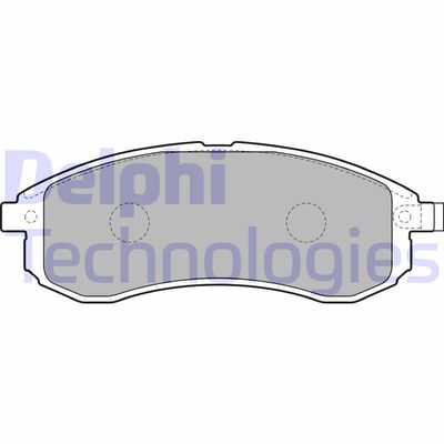 LP1808 DELPHI Комплект тормозных колодок, дисковый тормоз