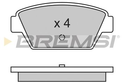 BP2330 BREMSI Комплект тормозных колодок, дисковый тормоз