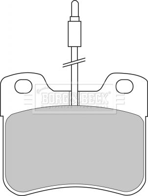 BBP1055 BORG & BECK Комплект тормозных колодок, дисковый тормоз