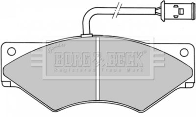 BBP1357 BORG & BECK Комплект тормозных колодок, дисковый тормоз