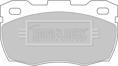 BBP1571 BORG & BECK Комплект тормозных колодок, дисковый тормоз