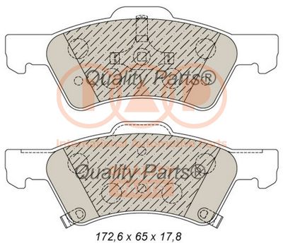 70402014 IAP QUALITY PARTS Комплект тормозных колодок, дисковый тормоз