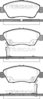 811040168 TRISCAN Комплект тормозных колодок, дисковый тормоз