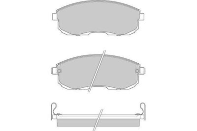 120443 E.T.F. Комплект тормозных колодок, дисковый тормоз