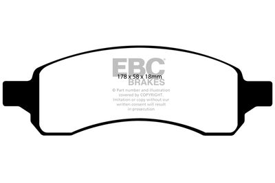 DP1761 EBC Brakes Комплект тормозных колодок, дисковый тормоз