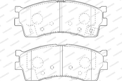 WBP23873A WAGNER Комплект тормозных колодок, дисковый тормоз