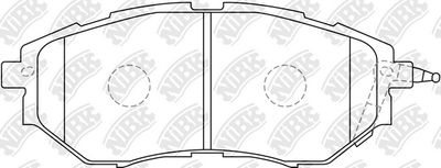 PN7499 NiBK Комплект тормозных колодок, дисковый тормоз