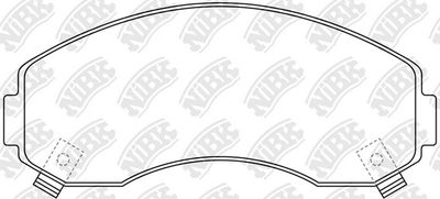 PN0433 NiBK Комплект тормозных колодок, дисковый тормоз