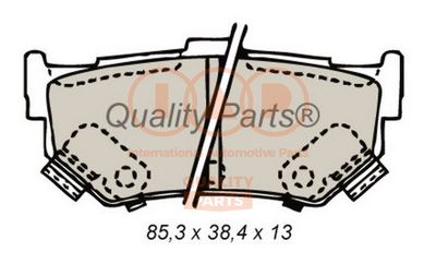 70416062 IAP QUALITY PARTS Комплект тормозных колодок, дисковый тормоз