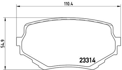 P79009 BREMBO Комплект тормозных колодок, дисковый тормоз