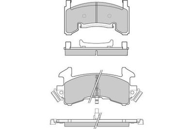 120796 E.T.F. Комплект тормозных колодок, дисковый тормоз