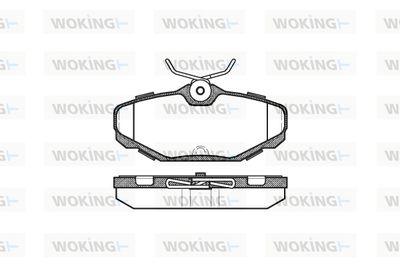 P555300 WOKING Комплект тормозных колодок, дисковый тормоз