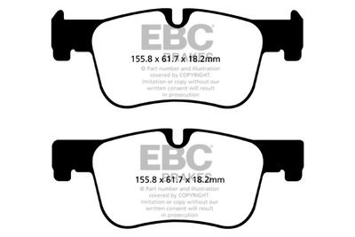 DPX2143 EBC Brakes Комплект тормозных колодок, дисковый тормоз