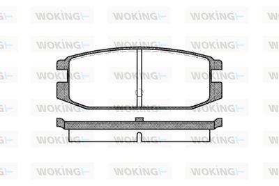 P317300 WOKING Комплект тормозных колодок, дисковый тормоз