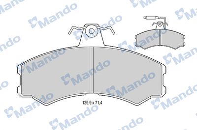 MBF015770 MANDO Комплект тормозных колодок, дисковый тормоз