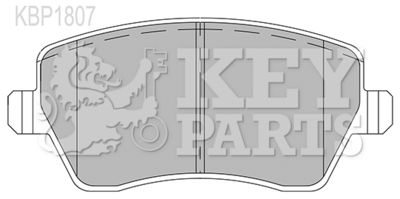 KBP1807 KEY PARTS Комплект тормозных колодок, дисковый тормоз