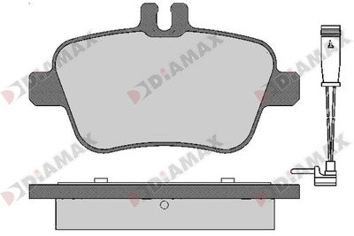 N09672A DIAMAX Комплект тормозных колодок, дисковый тормоз