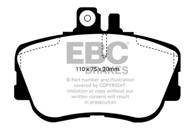 DP2962 EBC Brakes Комплект тормозных колодок, дисковый тормоз