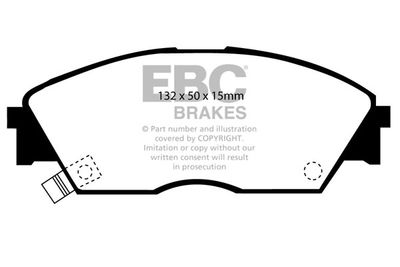 DP706 EBC Brakes Комплект тормозных колодок, дисковый тормоз