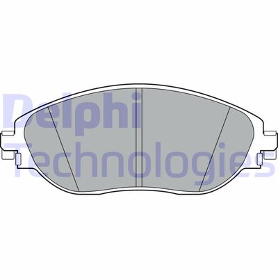 LP3368 DELPHI Комплект тормозных колодок, дисковый тормоз