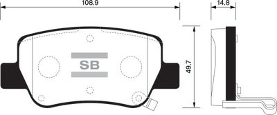 FBP1578 FI.BA Комплект тормозных колодок, дисковый тормоз