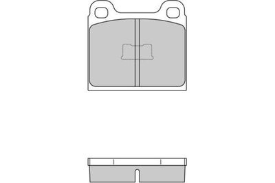 120054 E.T.F. Комплект тормозных колодок, дисковый тормоз