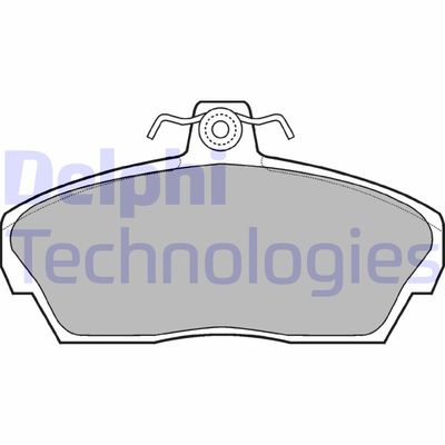 LP911 DELPHI Комплект тормозных колодок, дисковый тормоз