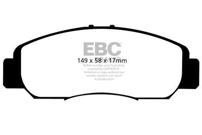 DP1669 EBC Brakes Комплект тормозных колодок, дисковый тормоз
