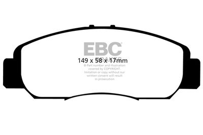 DP41669R EBC Brakes Комплект тормозных колодок, дисковый тормоз