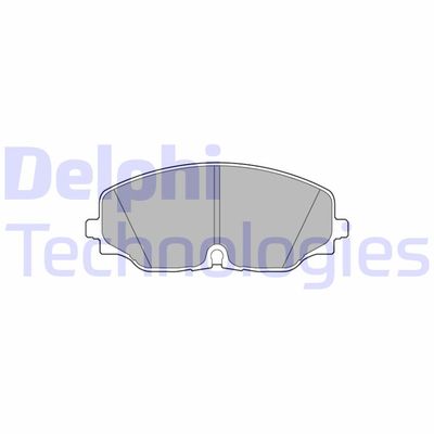 LP3543 DELPHI Комплект тормозных колодок, дисковый тормоз