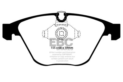 DP1449 EBC Brakes Комплект тормозных колодок, дисковый тормоз
