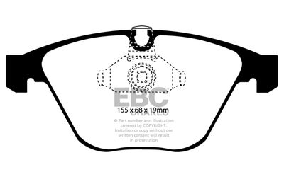 DP41449R EBC Brakes Комплект тормозных колодок, дисковый тормоз