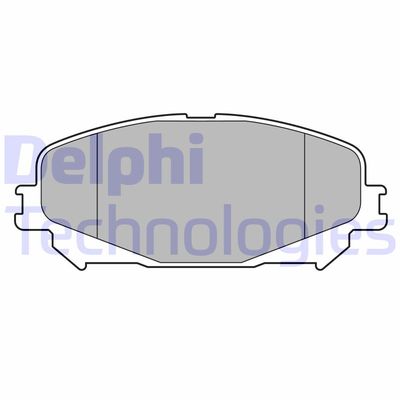 LP3734 DELPHI Комплект тормозных колодок, дисковый тормоз