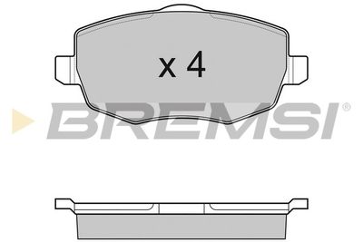 BP3123 BREMSI Комплект тормозных колодок, дисковый тормоз