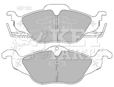 KBP1563 KEY PARTS Комплект тормозных колодок, дисковый тормоз