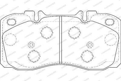 WBP29122A WAGNER Комплект тормозных колодок, дисковый тормоз