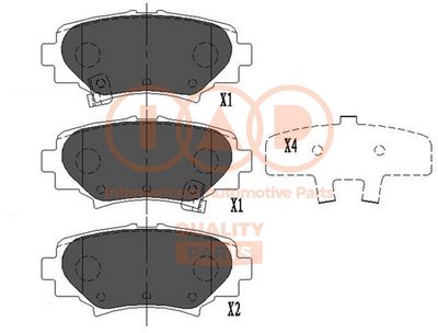 70411030 IAP QUALITY PARTS Комплект тормозных колодок, дисковый тормоз