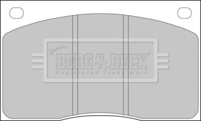 BBP1074 BORG & BECK Комплект тормозных колодок, дисковый тормоз