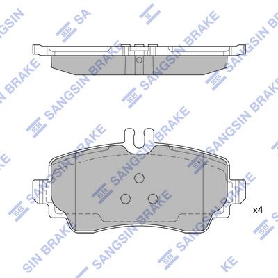 SP1744 Hi-Q Комплект тормозных колодок, дисковый тормоз