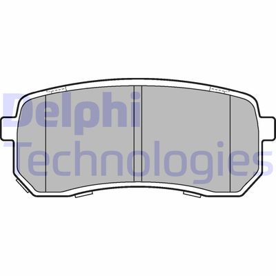 LP3178 DELPHI Комплект тормозных колодок, дисковый тормоз