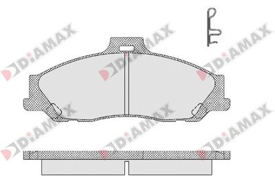 N09237 DIAMAX Комплект тормозных колодок, дисковый тормоз