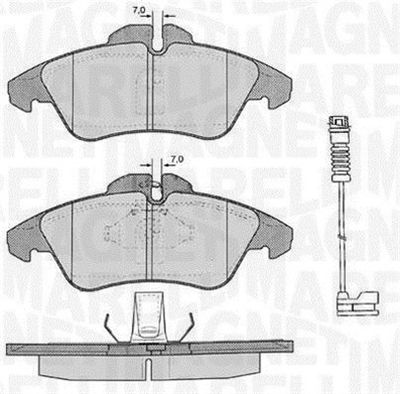 363916060321 MAGNETI MARELLI Комплект тормозных колодок, дисковый тормоз