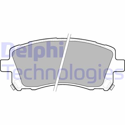 LP1663 DELPHI Комплект тормозных колодок, дисковый тормоз