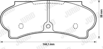 571217J JURID Комплект тормозных колодок, дисковый тормоз