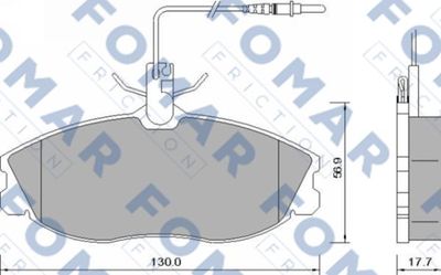 FO637581 FOMAR Friction Комплект тормозных колодок, дисковый тормоз