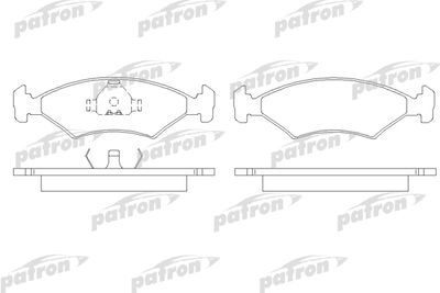 PBP206 PATRON Комплект тормозных колодок, дисковый тормоз
