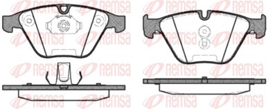 085730 REMSA Комплект тормозных колодок, дисковый тормоз
